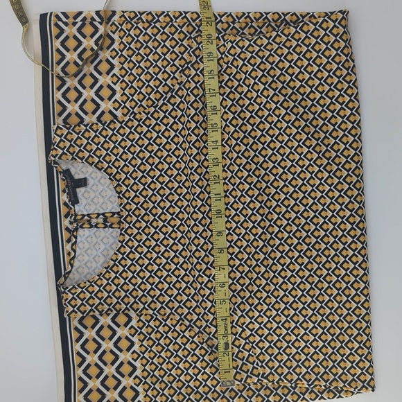 Moving Sale 📦 Banana Republic Sleeveless Shift Dress Yellow Geometric Pattern - Picture 6 of 9
